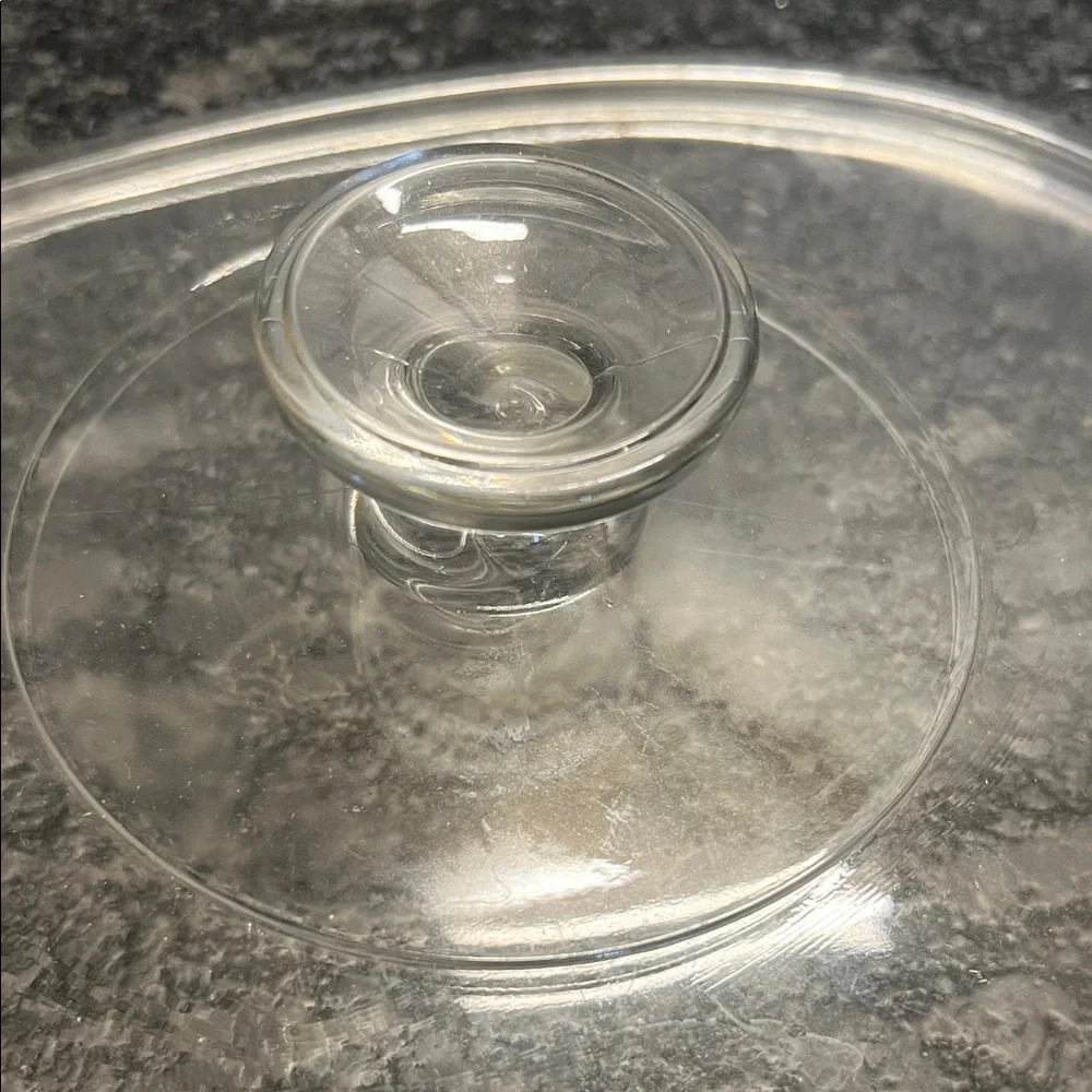 Pyrex Clear Glass Oval Lid REPLACEMENT. DC1.5C. No chips or cracks.